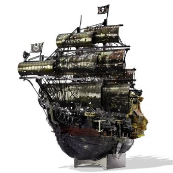 Металлический 3D пазл "Месть королевы Анны" CleverTech, 439 элементов