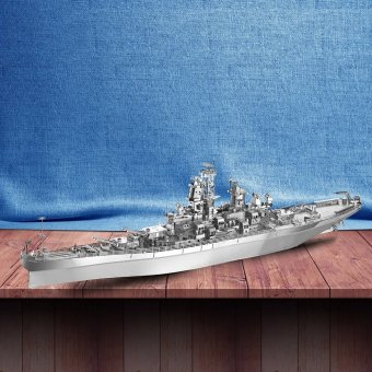 Металлический 3D пазл "Линкор USS Missouri BB-63" CleverTech, 155 элементов