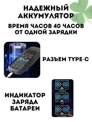 Массажер для физиотерапии с ЖК-дисплеем, миостимулятор CleverTech 9 режимов