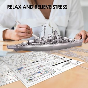 Металлический 3D пазл "Линкор Bismarck (1939)" CleverTech, 207 элементов