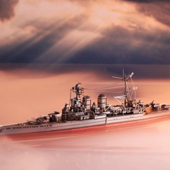 Металлический 3D пазл "Линейный крейсер HMS Hood (1918)" CleverTech, 270 элементов