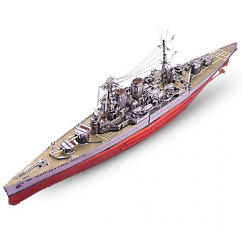 Металлический 3D пазл "Линейный крейсер HMS Hood (1918)" CleverTech, 270 элементов