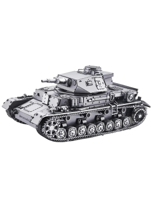 Металлический 3D пазл танк "1:48 Panzer IV Tanks D" CleverTech, 519 элементов