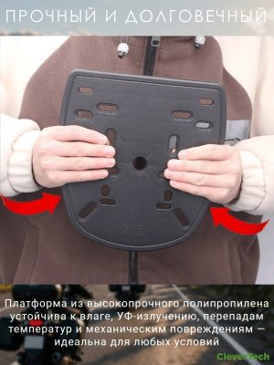 Крепление для мотокофра, платформа на багажник мотоцикла, CleverTech