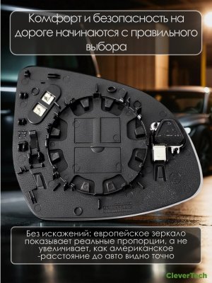 Зеркальный элемент левый с обогревом и слепыми зонами, асферическое BMW Х7 Х6 Х5 Х3 серии G