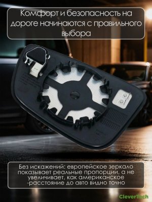 Зеркальный элемент левый с обогревом и слепыми зонами BMW G11 G12 G14 G15 G20 G21 G28 G30