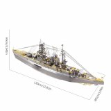 Металлический 3D пазл "Линкор Nagato" CleverTech, 199 элементов