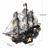Металлический 3D пазл, корабль "Чёрная жемчужина" CleverTech, 307 элементов