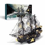 Металлический 3D пазл, корабль "Чёрная жемчужина" CleverTech, 307 элементов