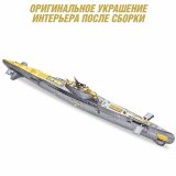 Металлический 3D пазл "Подводная лодка" CleverTech, 200 элементов