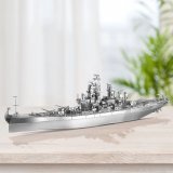 Металлический 3D пазл "Линкор USS Missouri BB-63" CleverTech, 155 элементов