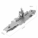 Металлический 3D пазл "Ударный авианосец USS Enterprise (CVN-65)" CleverTech, 130 элементов