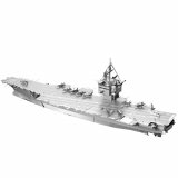Металлический 3D пазл "Ударный авианосец USS Enterprise (CVN-65)" CleverTech, 130 элементов