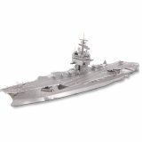 Металлический 3D пазл "Ударный авианосец USS Enterprise (CVN-65)" CleverTech, 130 элементов