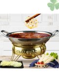 Портативная спиртовая печь CleverTech 27 см, для походов и пикников, подставка цвет золотой	