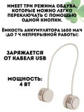 Вентилятор на шею портативный CleverTech, складной с USB, 3 режима